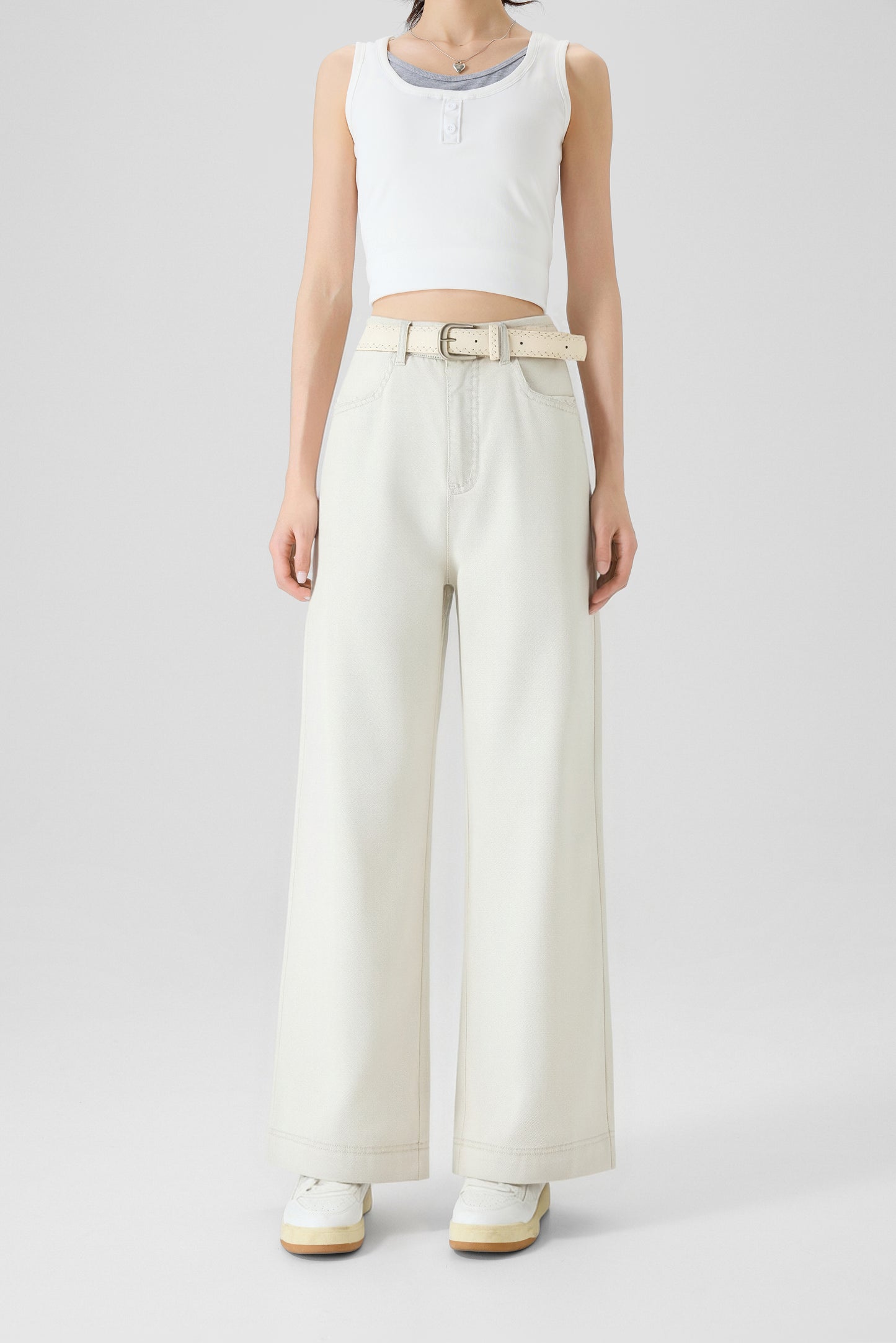 Women's Straight-Leg Jeans - 16N5079 - Light Apricot front image 5
