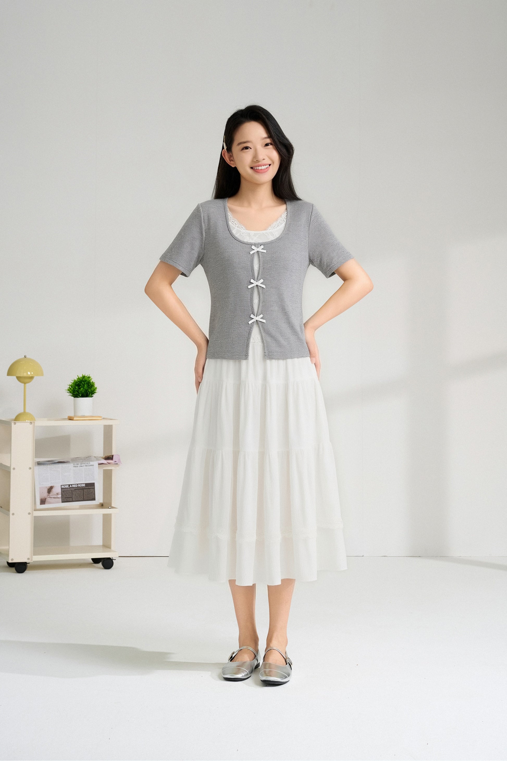 Women's Skirt Set - 16D8054 - Light Blue image 3