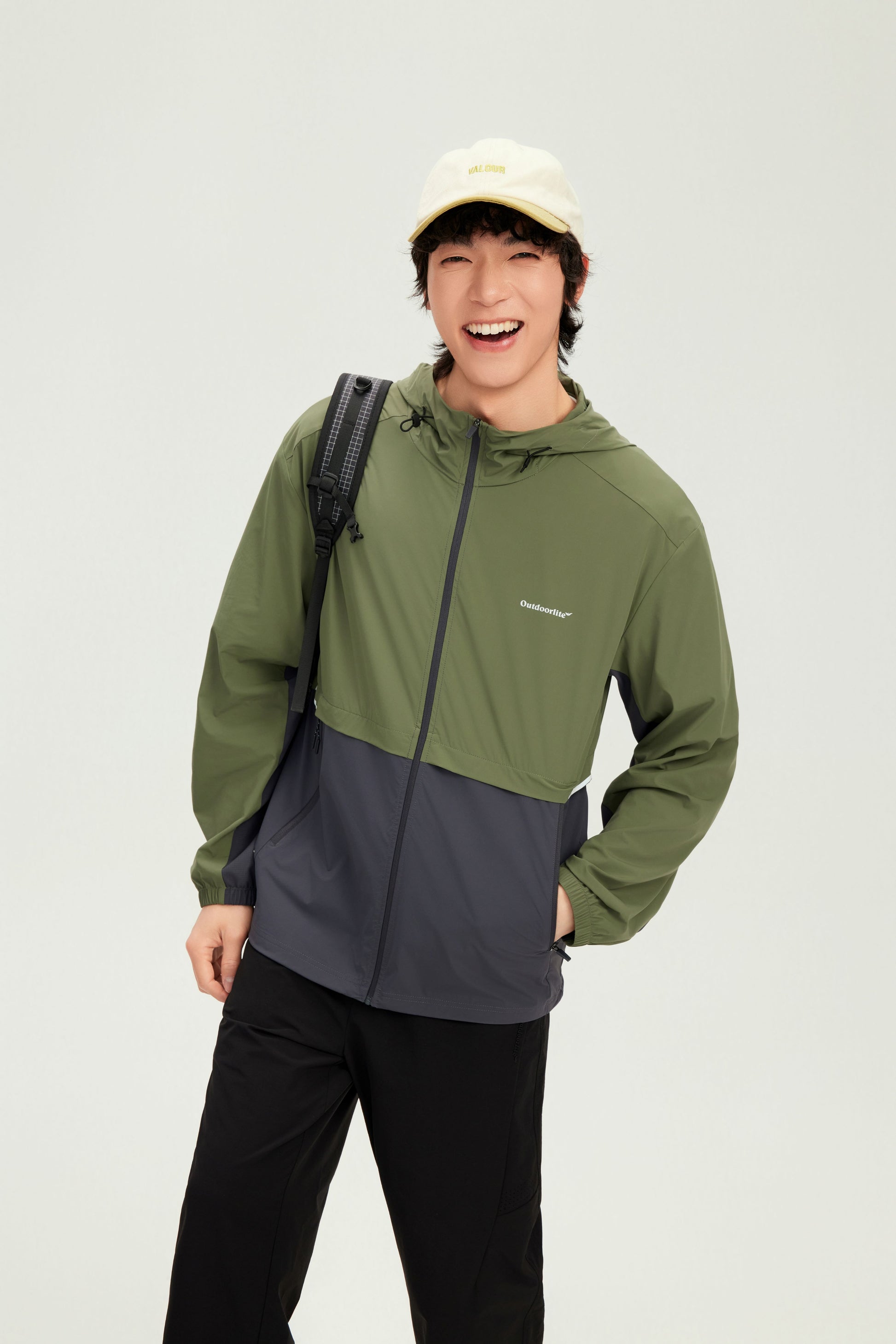 Men's Woven Sun Protection Jacket - 16P1005 - Light Blue image 3