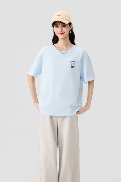 Women's Logo Short-Sleeve T-Shirt - 16T5048 - Sky Blue main/front image 1