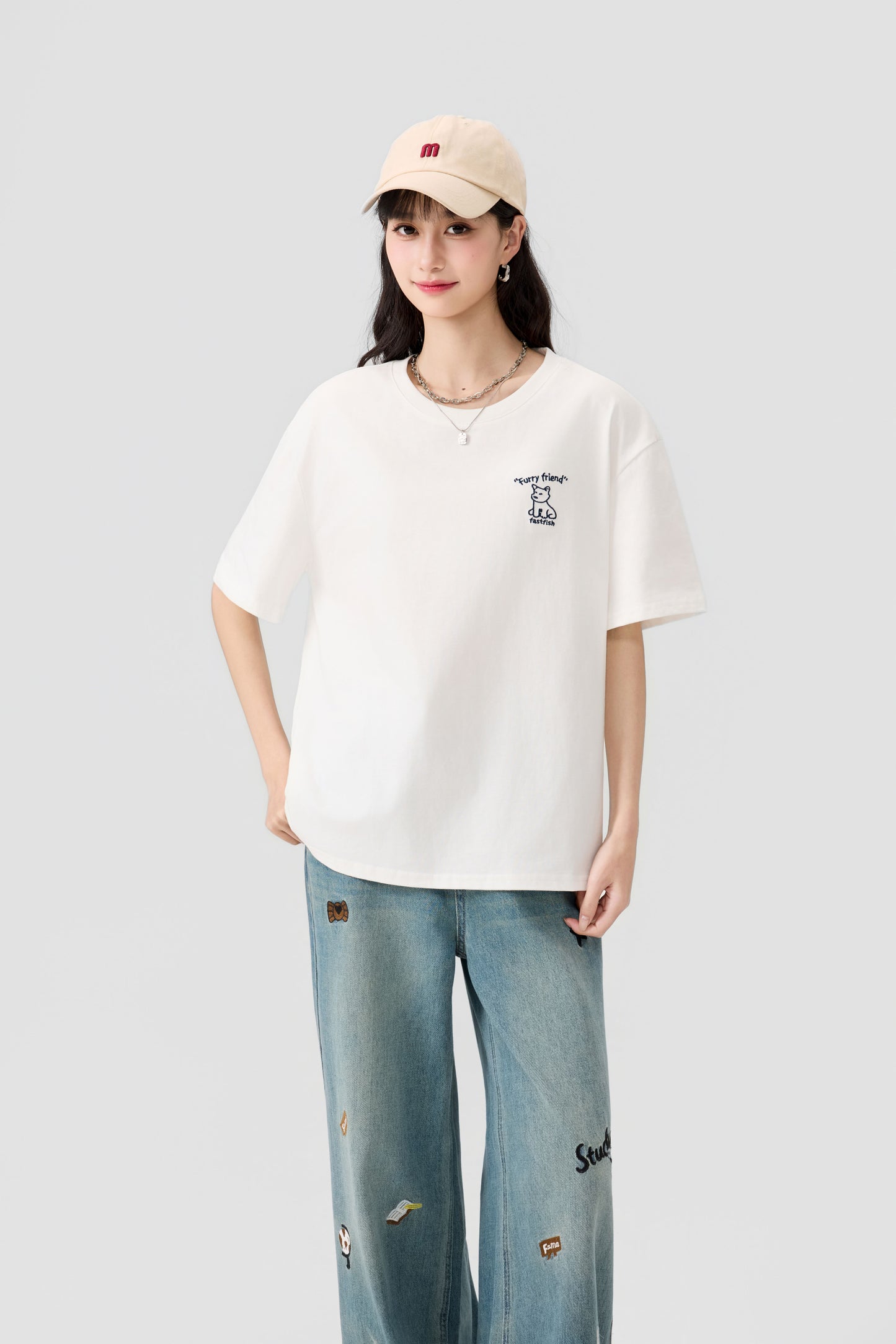 Women's Logo Short-Sleeve T-Shirt - 16T5048 - White main/front image 3