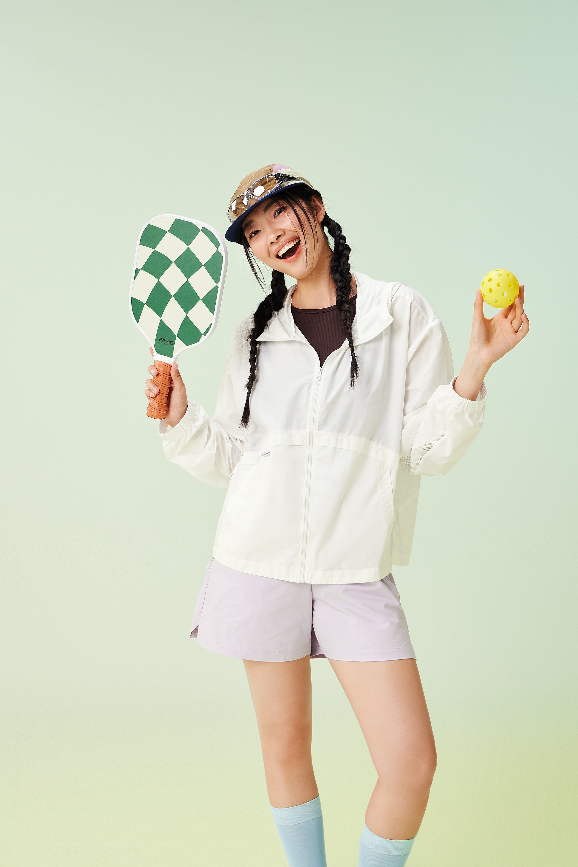 Women's Lightweight Hooded Sun Jacket - 16P5002 - White main/front image 2