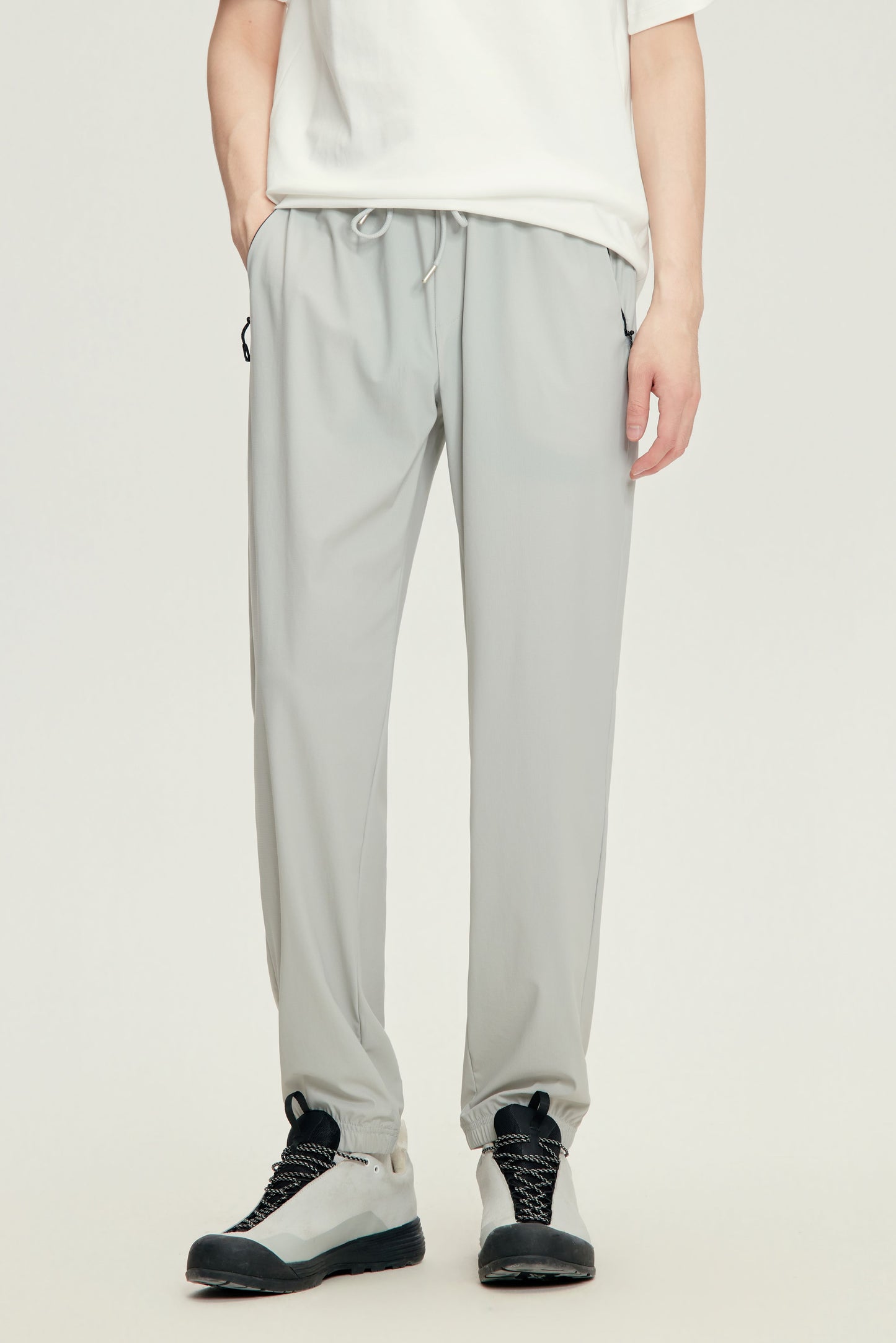 Men's Lightweight Jogger Pants - 16K1039 - Silver Gray image 5