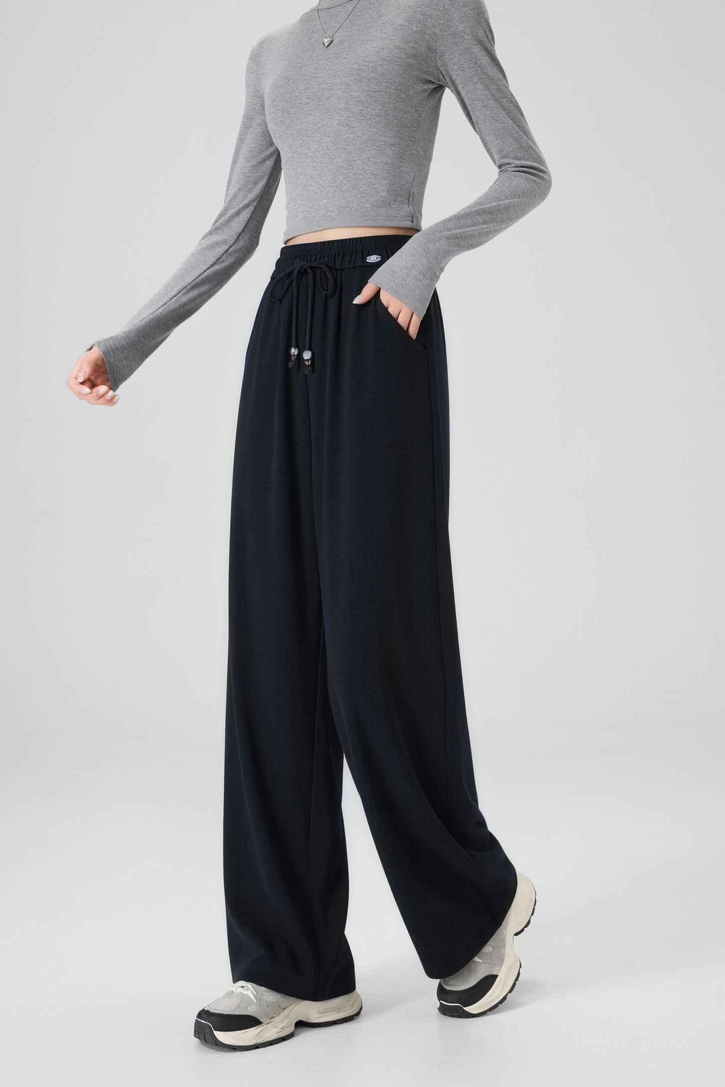 Women's Straight-Leg Pants - 16K5047 - Black image 2