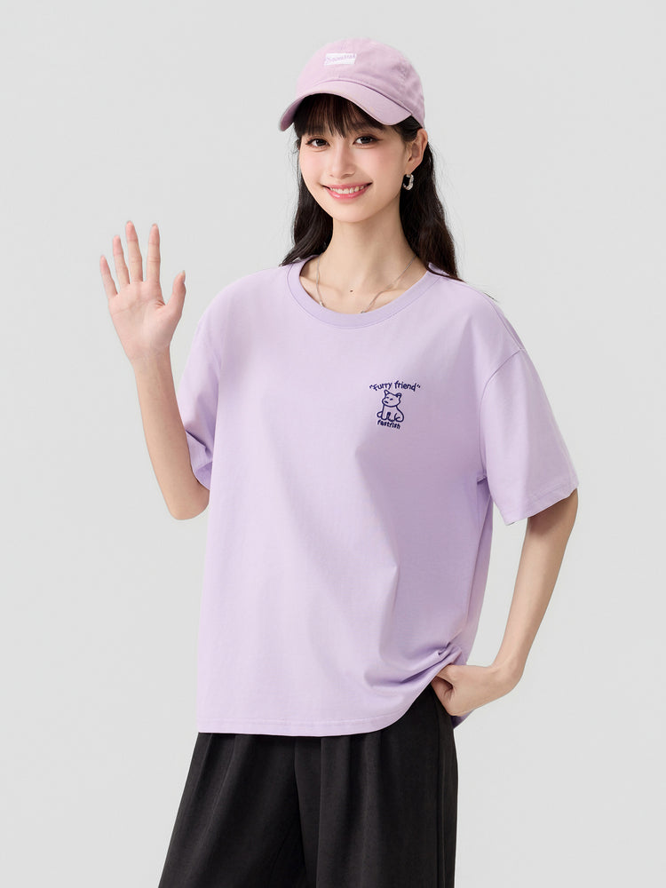 Women's Logo Short-Sleeve T-Shirt - 16T5048 - Purple main/front image 4