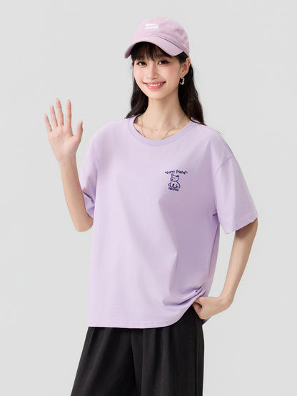 Women's Logo Short-Sleeve T-Shirt - 16T5048 - Purple main/front image 4