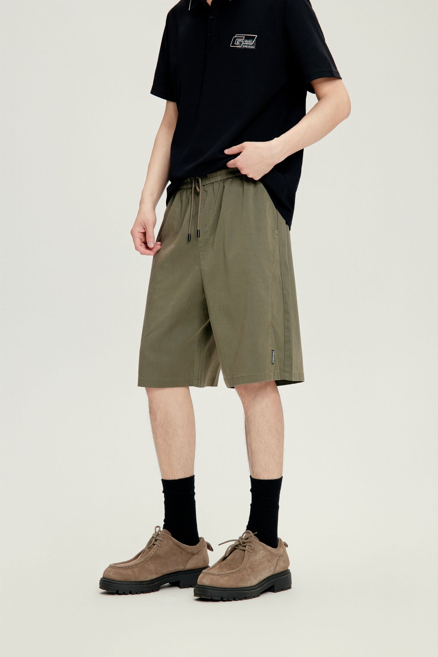 Men's Casual Shorts - 16K1036 - Army Green image 3