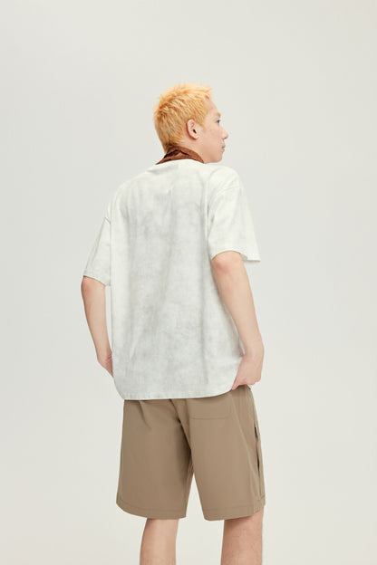 Men's Casual Graphic Crew-Neck T-Shirt - 16T1011 - White image 2
