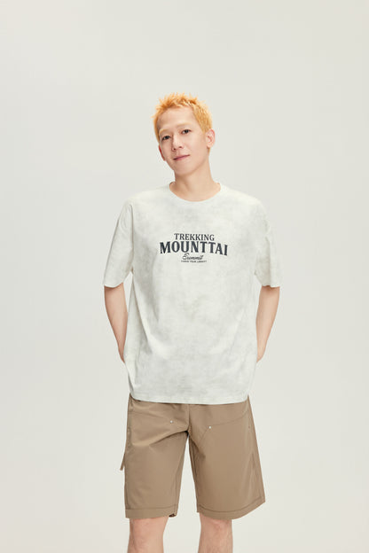 Men's Casual Graphic Crew-Neck T-Shirt - 16T1011 - White image 3