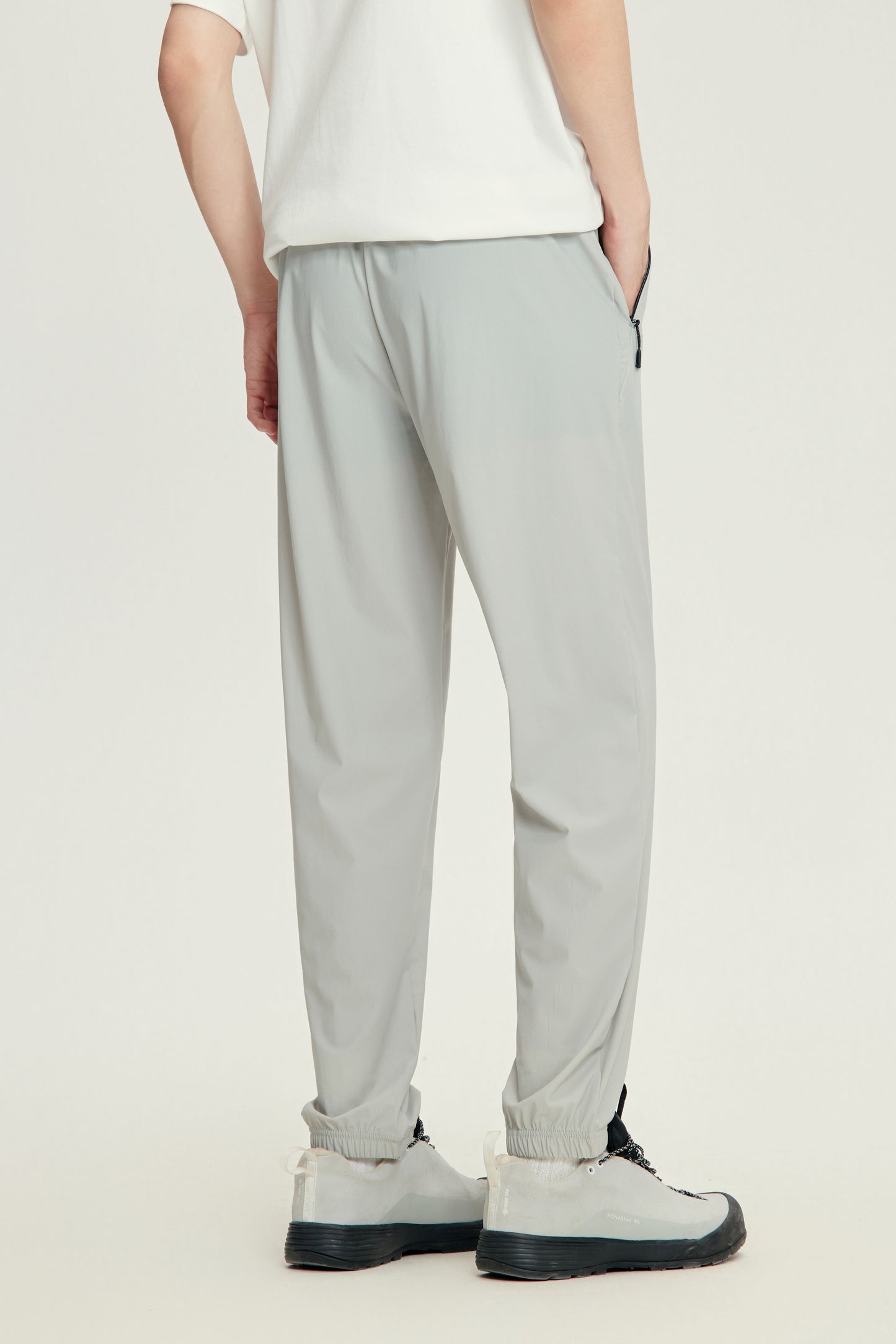 Men's Lightweight Jogger Pants - 16K1039 - Silver Gray image 4