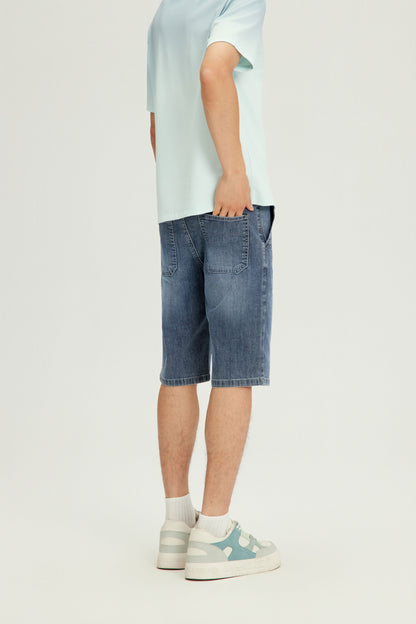 Men's Denim Shorts - 16N1037 - Denim Blue image 1