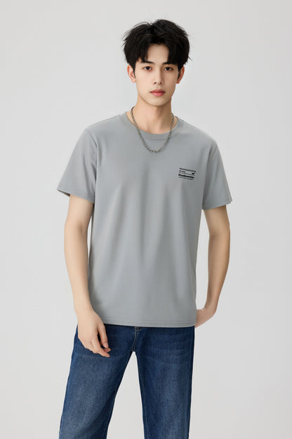 Men's Cooling Crew-Neck T-Shirt - 16T1008 - Light Gray image 2