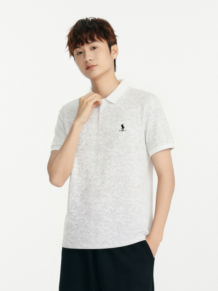 Men's Casual Polo Shirt - 16L1013 - Black image 4