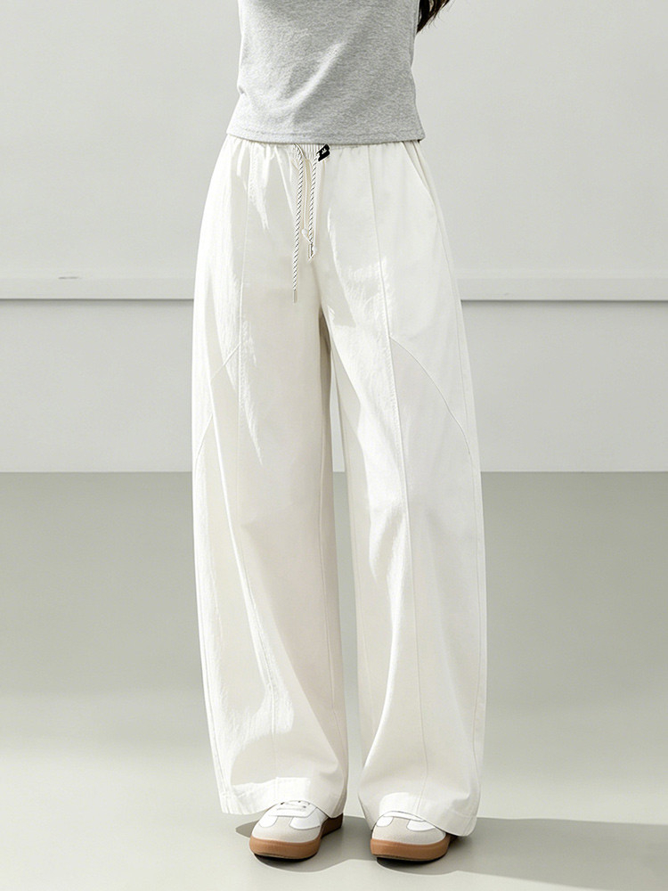 Women's Barrel-Leg Pants - 16K5095 - Navy image 3