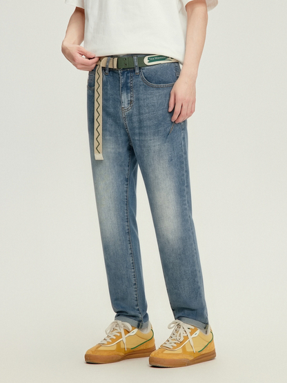 Men's Tapered Denim Pants - 16N1060 - Denim Blue image 4