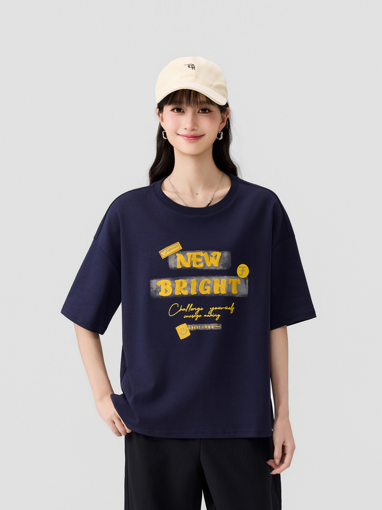 Women's Loose-Fit Crew-Neck T-Shirt - 16T5017 image 2