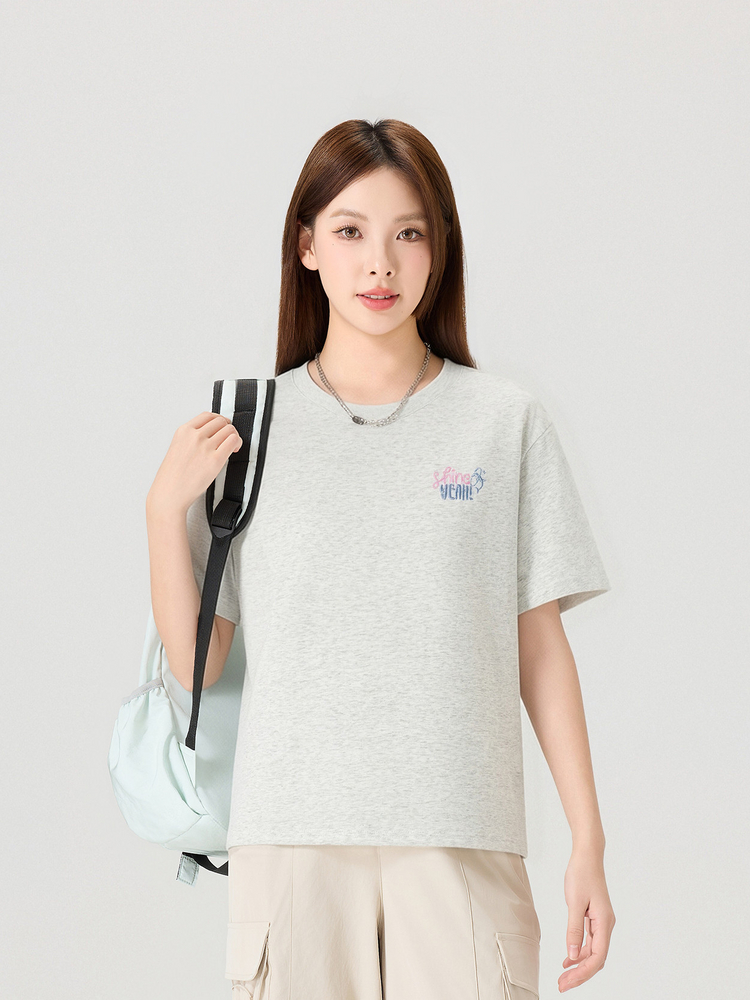 Women's Shine Yeah Crew-Neck T-Shirt - 16T5093 - White image 4