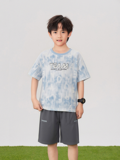 Unisex Kids' Pants Set - 16D0005 - Powder Blue main/front image 1
