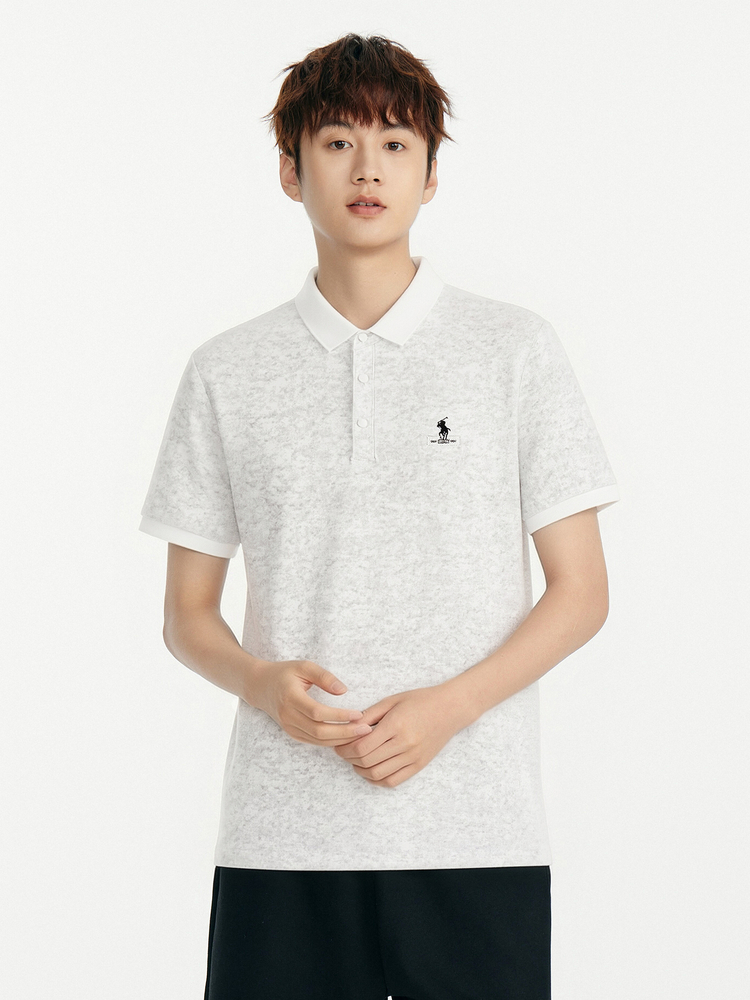 Men's Casual Polo Shirt - 16L1013 - Black image 3