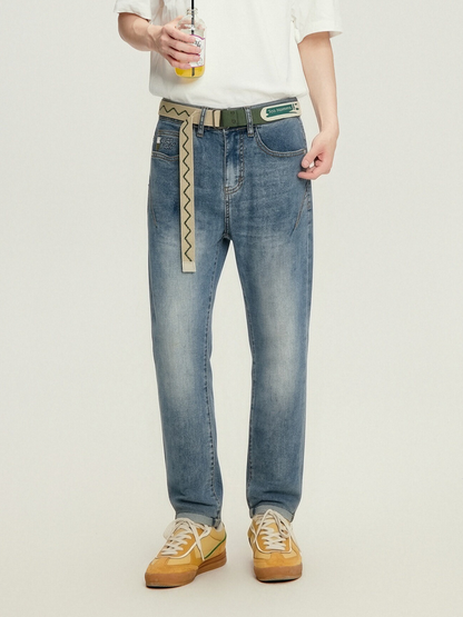 Men's Tapered Denim Pants - 16N1060 - Denim Blue image 1