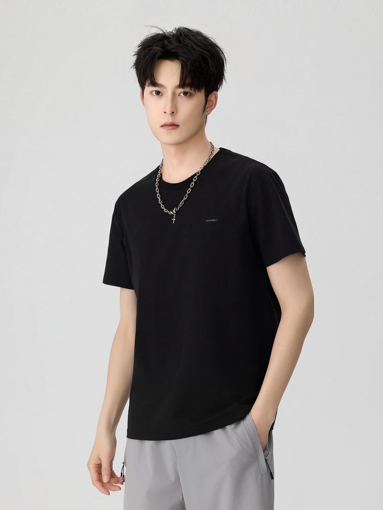Men's Casual Crew-Neck T-Shirt - 16T1012 - Green image 3