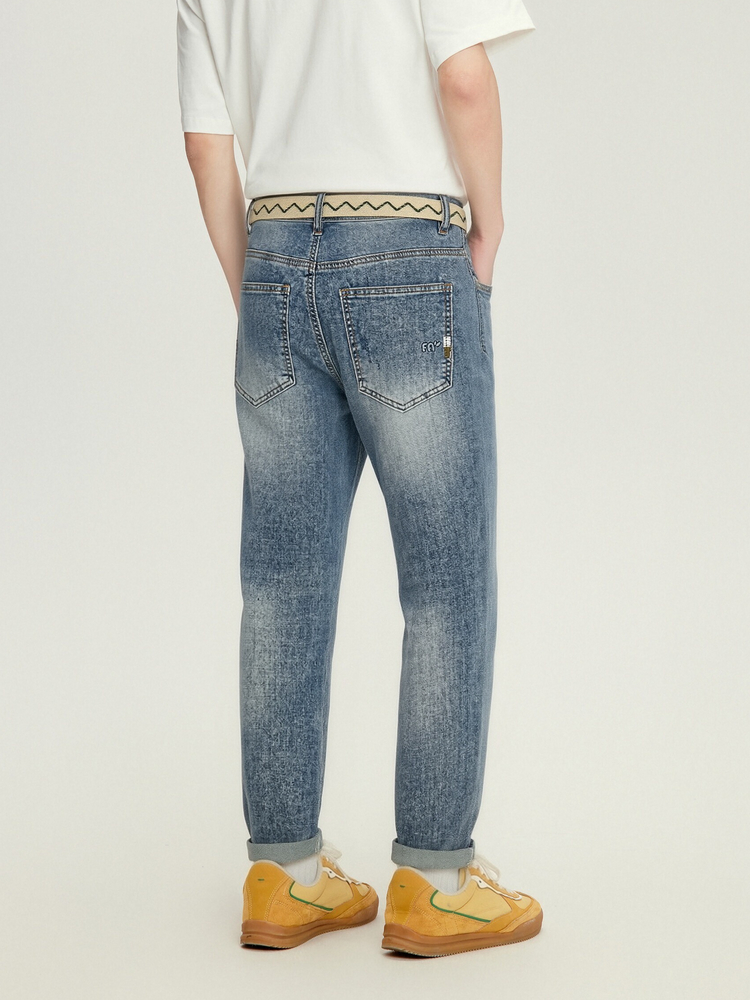 Men's Tapered Denim Pants - 16N1060 - Denim Blue image 2