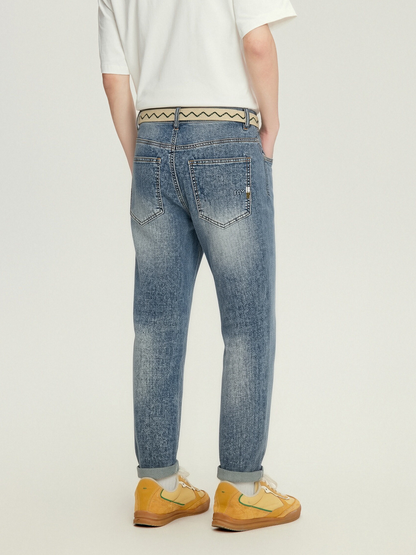 Men's Tapered Denim Pants - 16N1060 - Denim Blue image 2