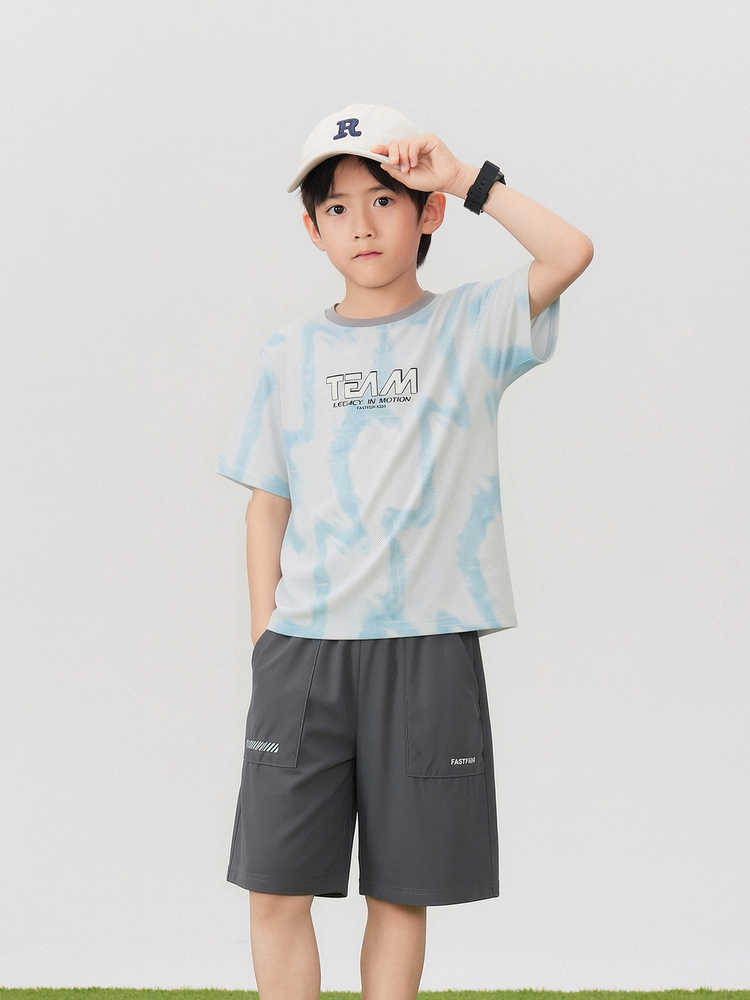 Unisex Kids' Pants Set - 16D0005 - Sky Blue main/front image 2