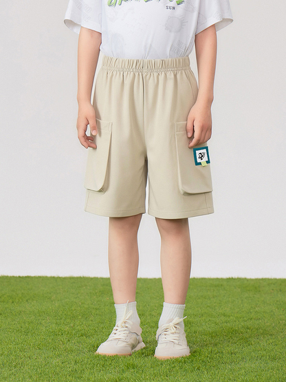 Unisex Kids' Cargo Shorts - 16K0011 - Khaki main/front image 4