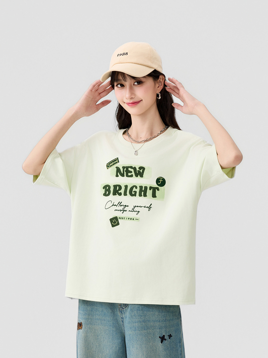 Women's Loose-Fit Crew-Neck T-Shirt - 16T5017 image 1