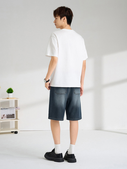 Men's Denim Shorts - 16N1037 - Denim Blue image 4
